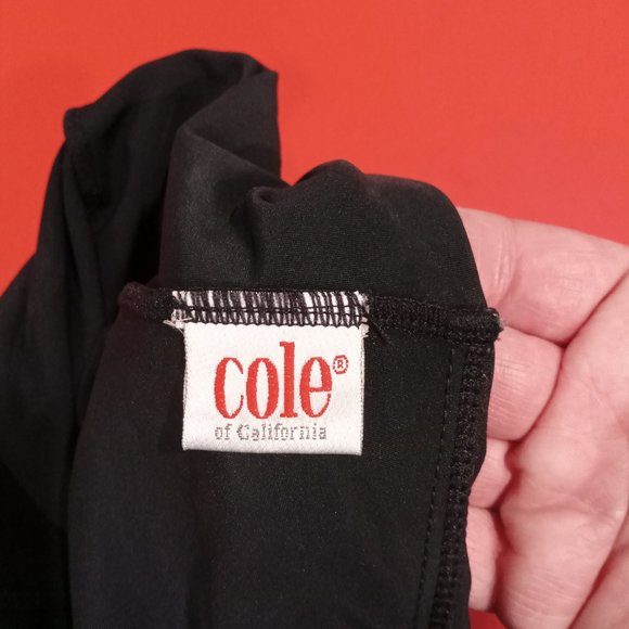 Cole California black one piece swim suit size M - Picture 5 of 8